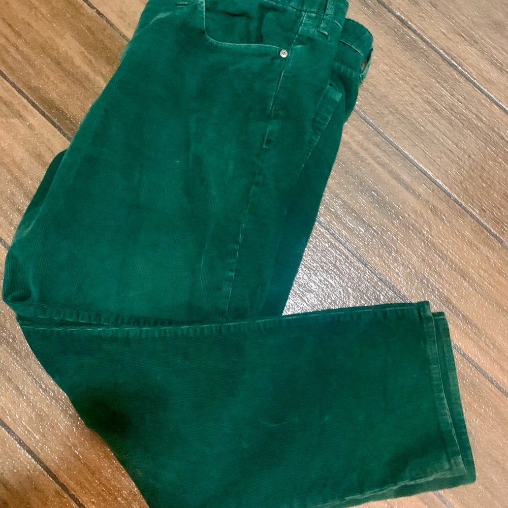 Men's Green Corduroy Pants